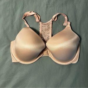Cream color racer back bra